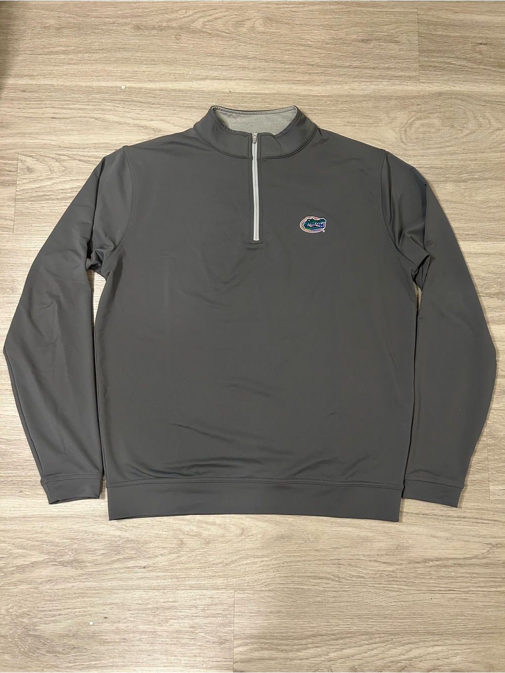Peter Millar Florida Gators Gray Quarter-Zip Sweater